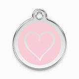 Enamel Pet ID Tag - Tribal Heart (11 colours)