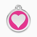 Enamel  Pet ID Tags Love Heart (11 colours)