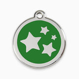 Enamel Pet ID Tag Stars (11 colours)