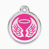 Enamel Angel Wings Pet ID Tag (11 colours)