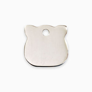 Stainless Steel Cat Tag  - Cat Head
