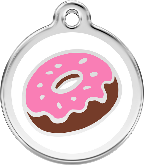 Enamel Pet ID Tag - Donut