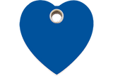Plastic Pet ID Tag -  Heart (4 colours)