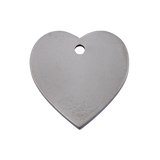 Titanium Pet ID Tag Heart