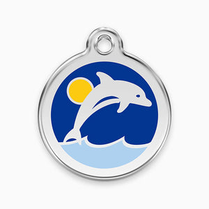 Enamel Pet ID Tag Dolphin