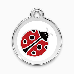 Enamel Pet ID Tag Ladybug