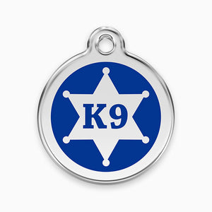 Enamel Pet Tag Sheriff K9 (1 colour)