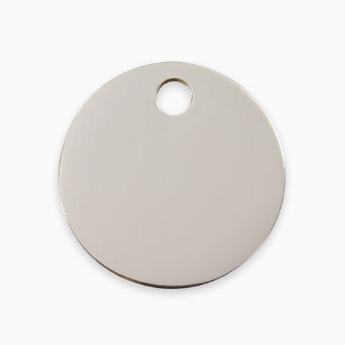 Stainless Steel Pet Tag Circle