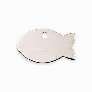 Stainless Steel Cat ID Tag Fish