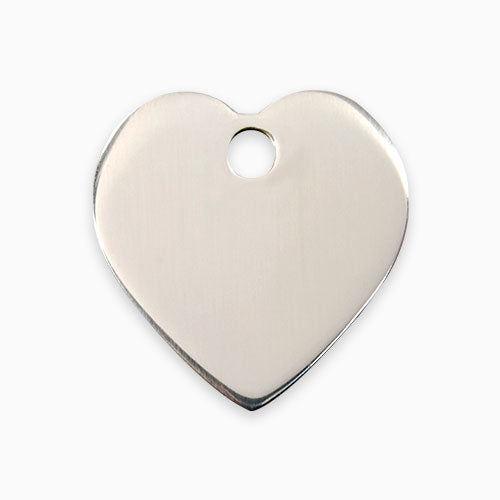 Stainless Steel Pet ID Tag Heart